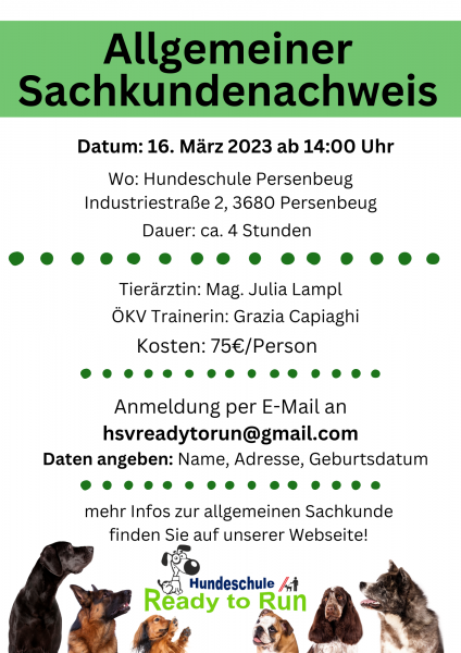 Read more about the article Sachkundenachweis März